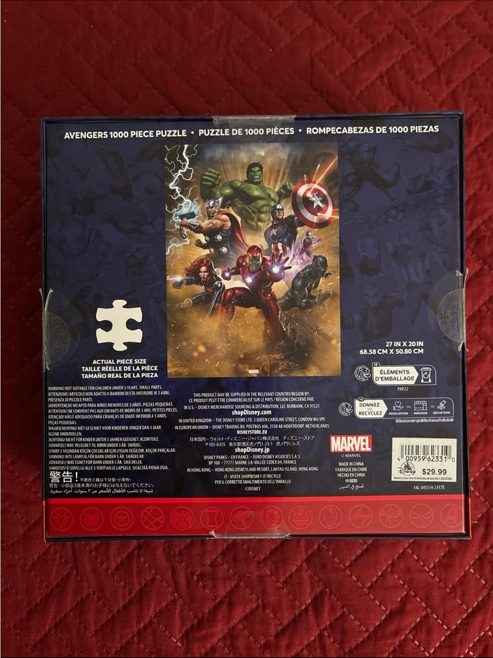 Marvel Avengers Puzzle 1000 pcs